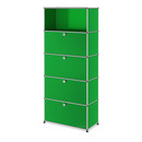 USM Haller Storage Unit M, Customisable, USM green, With drop-down door, With drop-down door, With drop-down door, With drop-down door