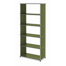 USM Haller Storage Unit without Rear Panels, Olive green RAL 6003