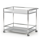 USM Haller Bar Trolley Type II, Light grey RAL 7035