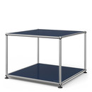 USM Haller Side Table 50, Both panels metal, Steel blue RAL 5011
