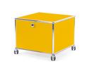 USM Haller Printer Container, 50 cm, Golden yellow RAL 1004, With castors