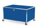 USM Haller Printer Container, 75 cm, Gentian blue RAL 5010, With castors