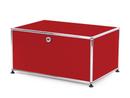 USM Haller Printer Container, 75 cm, USM ruby red, With feet