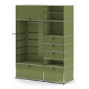 USM Haller Wardrobe Model II, Olive green RAL 6003