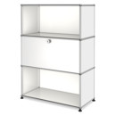 USM Haller Highboard M with 1 Drop-down Door, Pure white RAL 9010