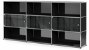 USM Haller Highboard XL with 3 Glass Doors
