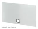 USM Haller Panel With Cable Cut-Out, 75 x 35 cm, Light grey RAL 7035, Bottom centre