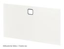 USM Haller Panel With Cable Cut-Out, 75 x 35 cm, Pure white RAL 9010, Top centre