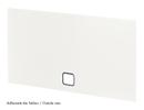 USM Haller Panel With Cable Cut-Out, 75 x 35 cm, Pure white RAL 9010, Bottom centre