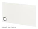 USM Haller Panel With Cable Cut-Out, 75 x 35 cm, Pure white RAL 9010, Bottom right