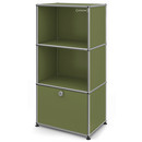 USM Haller Highboard for Kids with 1 Drop-down Door, Olive green RAL 6003