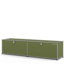 USM Haller Lowboard L with 2 Drop-down Doors, Olive green RAL 6003