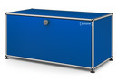 USM Haller Lowboard M, with 1 Drop-down Door, Gentian blue RAL 5010
