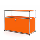 USM Haller Lowboard M with Extension, Customisable, Pure orange RAL 2004, With drop-down door, Without cable entry hole