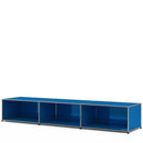 USM Haller Lowboard XL, Customisable, Gentian blue RAL 5010, Open, 50 cm