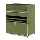 USM Haller Surgery Sideboard, Olive green RAL 6003, No locks