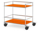 USM Haller Surgery Trolley, Without bar, Pure orange RAL 2004