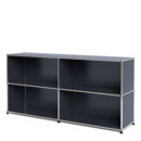 USM Haller Sideboard L, Customisable, Anthracite RAL 7016, Open, Open