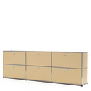 USM Haller Sideboard XL, Customisable, USM beige, With 3 drop-down doors, With 3 drop-down doors