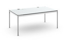 USM Haller Table Plus, 175 x 100 cm, 02-Pearl grey laminate, Hatch left