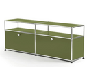 USM Haller TV-Board with Extension, Olive green RAL 6003