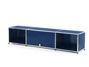 USM Haller TV-Lowboard with Flip-up Door, Steel blue RAL 5011
