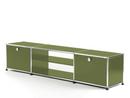 USM Haller TV-Table, Olive green RAL 6003