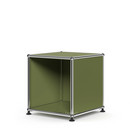 USM Haller Waiting Room Table, H 35 x W 35 x D 35 cm, Olive green RAL 6003