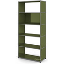 USM Haller Living Room Shelf M, 1 back panel, Olive green RAL 6003