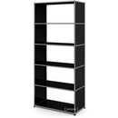 USM Haller Living Room Shelf M, without back panel, Graphite black RAL 9011