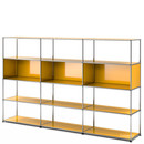 USM Haller Living Room Shelf XL, Golden yellow RAL 1004