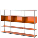 USM Haller Living Room Shelf XL, Pure orange RAL 2004