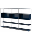 USM Haller Living Room Shelf XL, Steel blue RAL 5011