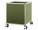 USM Haller Mobile Pedestal for Kids, Olive green RAL 6003, H 43 x W 38 x D 38 cm