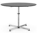 USM Kitos Circular Table, Ø 110 cm, Laminate, Light mid grey