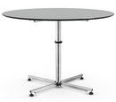 USM Kitos Circular Table, Ø 110 cm, Laminate, Pastel grey