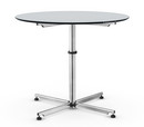 USM Kitos Circular Table, Ø 90 cm, Laminate, Pearl grey