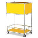 USM Haller Bar Sideboard Type II, Golden yellow RAL 1004, Hard castors for carpets