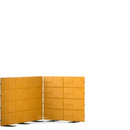 USM Privacy Panels Acoustic Corner, 1,50 m (2 elements), 1,44 m (4 elements), 2,25 m (3 elements), Yellow