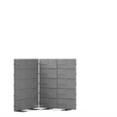 USM Privacy Panels Acoustic Corner, 1,50 m (2 elements), 1,79 m (5 elements), 1,50 m (2 elements), Anthracite