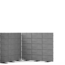 USM Privacy Panels Acoustic Corner, 2,25 m (3 elements), 1,79 m (5 elements), 2,25 m (3 elements), Anthracite