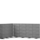 USM Privacy Panels Acoustic Corner, 3,00 m (4 elements), 1,44 m (4 elements), 2,25 m (3 elements), Anthracite