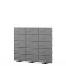 USM Privacy Panels Acoustic Wall, 2,25 m (3 elements), 1,79 m (5 elements), Anthracite