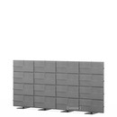 USM Privacy Panels Acoustic Wall, 3,00 m (4 elements), 1,44 m (4 elements), Anthracite