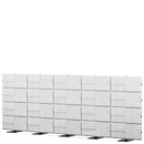 USM Privacy Panels Acoustic Wall, 3,75 m (5 elements), 1,44 m (4 elements), Light grey