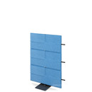 USM Privacy Panels Acoustic Wall Extension, With panel connector (for straight walls), 1,09 m (3 elements), Blue