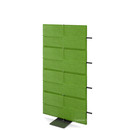 USM Privacy Panels Acoustic Wall Extension, With panel connector (for straight walls), 1,44 m (4 elements), Green
