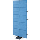 USM Privacy Panels Acoustic Wall Extension, With panel connector (for straight walls), 1,79 m (5 elements), Blue