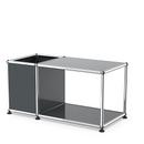 USM Haller side table with storage, Anthracite RAL 7016, 35 cm