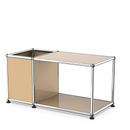 USM Haller side table with storage, USM beige, 35 cm